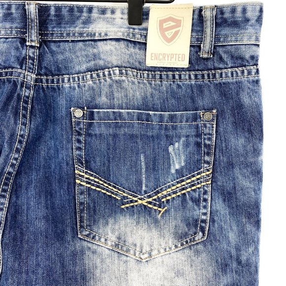 ENCRYPTED Distressed Denim Jeans - Picture 13 of 16